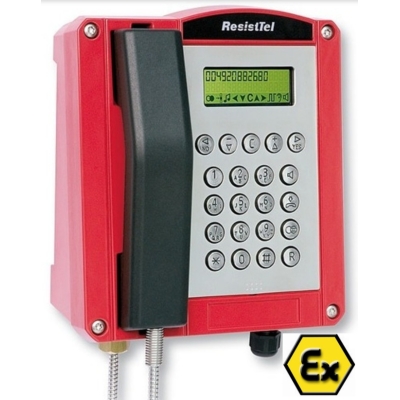 ExResistTel  Взрывозащищённый  промышленный телефон красный
