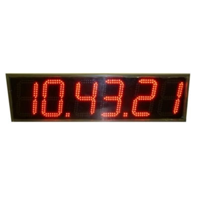 Уличные электронные часы с секундомером Инфолайт