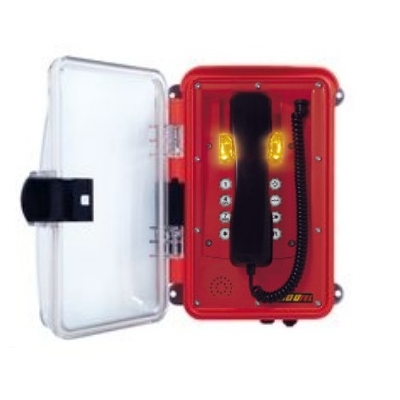 InduTel LED  Всепогодный промышленный телефон красный