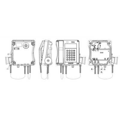 Всепогодный промышленный телефонный аппарат 4 FР 153 36 