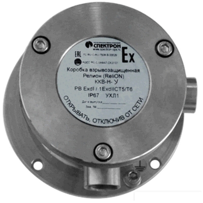 Угловая взрывозащищенная коммутационная коробка Релион-ККВ-Н-У