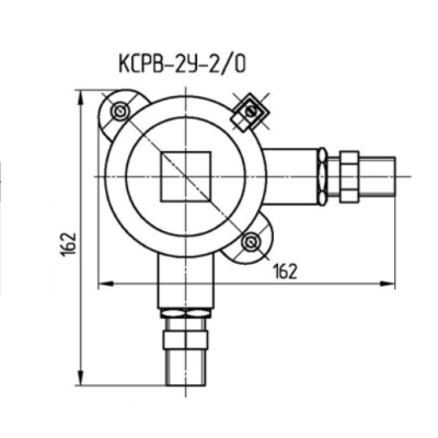 Взрывозащищенная соединительная коробка КСРВ-2У-2/0