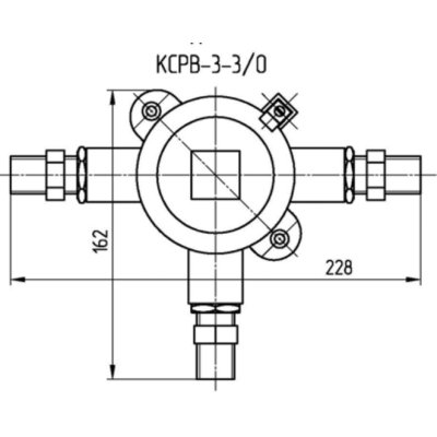 Взрывозащищенная соединительная коробка КСРВ-3-3/0