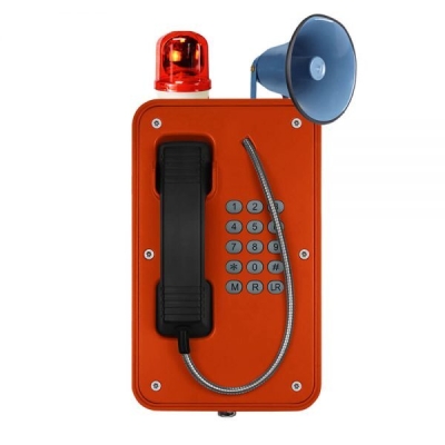 Промышленный всепогодный телефон с оптико-акустическим сигнализатором JR101-FK-HB