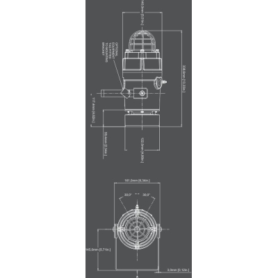 Взрывозащищенный радиальный сигнализатор и ксеноновый строб-маяк для газовых сред D1xC2X05R vers A