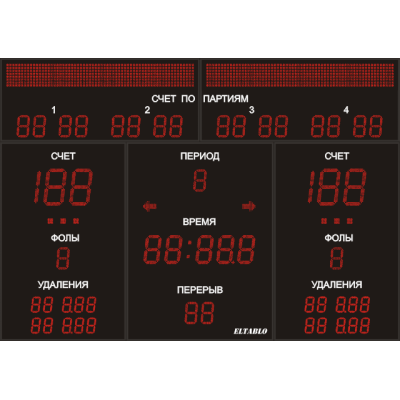 Комбинированное спортивное табло