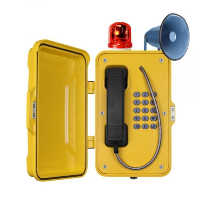 Взрывозащищенный телефон аналоговый c маяком и громкоговорителем