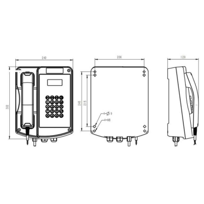 Взрывозащищенный аналоговый телефон JREX106-FK 