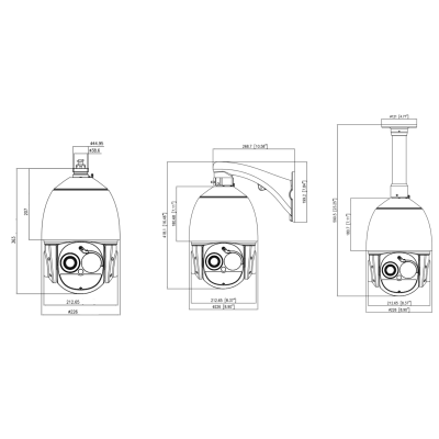 Биспектральная поворотная IP-камера с тепловизором для температурного и охранного мониторинга STX-IPPT5958AL