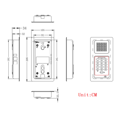 Интерком для чистых помещений KNZD-63 