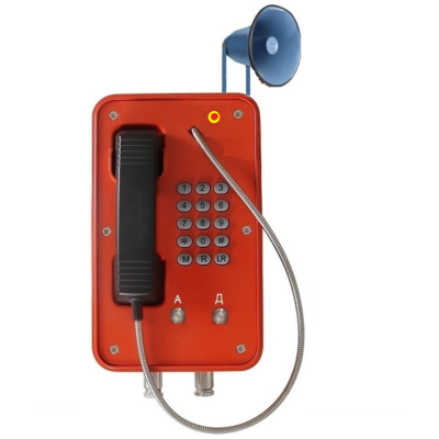 Всепогодный вандалозащищённый SIP-телефон с громкоговорителем и маяком  JR103-FK-2B-HB