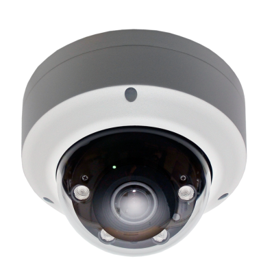 Вандалозащищенная уличная купольная IP-камера с моторизованным объективом
