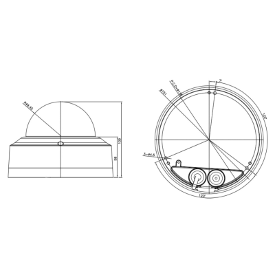 Вандалозащищенная уличная купольная IP-камера с моторизованным объективом STC-IPMA5525A 