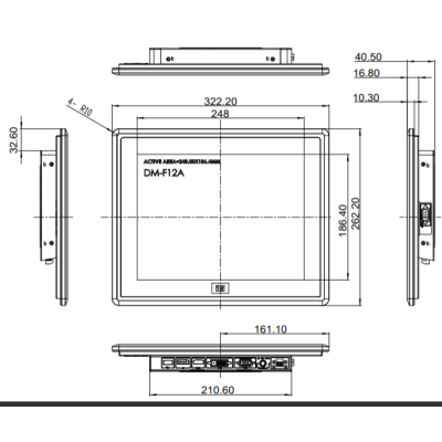 Промышленный монитор   DM-F12A/R