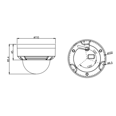5 Мп купольная IP-камера с ИК-подсветкой и вандалозащитой STC-IPM5506A