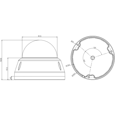 Вандалозащищенная IP-камера видеонаблюдения 8 Мп с моторизованным объективом и ИК-подсветкой STC-IPM8544A OPTi