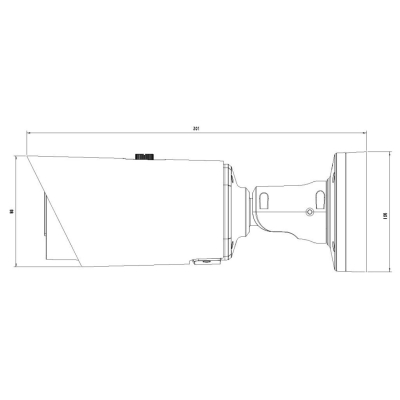 8-мегапиксельная цилиндрическая уличная IP-видеокамера с моторизованным объективом STC-IPM8612A rev.3 