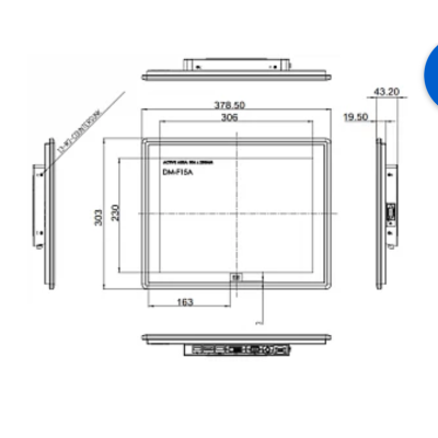 Промышленный монитор   DM-F15A/PC