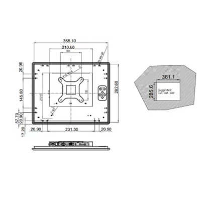 Промышленный монитор   DM-F15A/PC