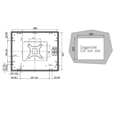 Промышленный монитор   DM-F17A/R