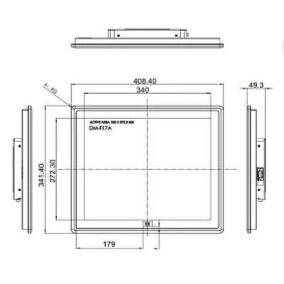 Промышленный монитор  DM-F17A/PC