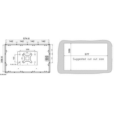 Промышленный монитор  DM-F24A/PC