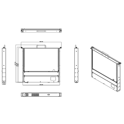 Промышленная KVM-консоль AMK501-17WUBRU