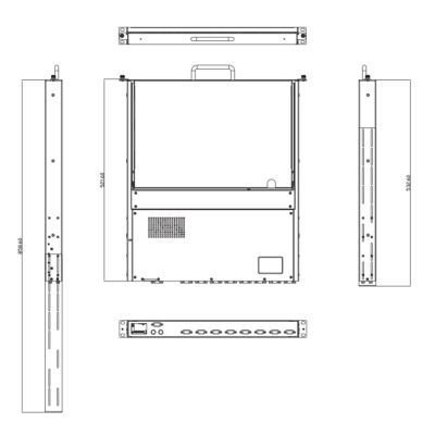 Промышленная KVM-консоль AMK508-17WCBRU4