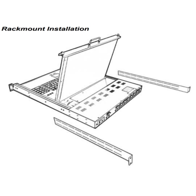 Промышленная KVM-консоль dual rail AMK708-19PBRU