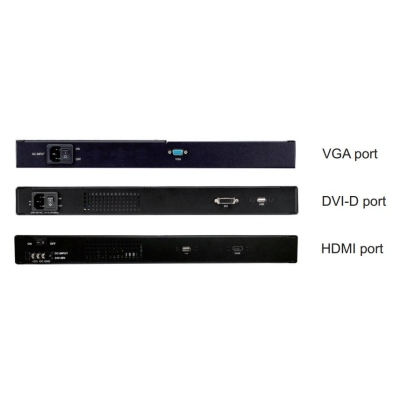 Промышленная KVM-консоль single rail AMK801-19UBRUD