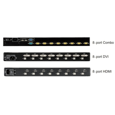 Промышленная KVM-консоль на 8 компьютеров AMK808-17CBUSD