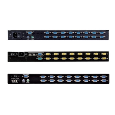 Промышленная KVM-консоль на 16 компьютеров AMK816-17CBRU