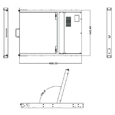 Компактная промышленная KVM-консоль single rail SMK920-17PBRU-SEA