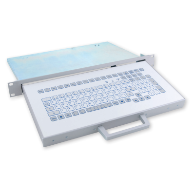 Промышленная выдвижная клавиатура 1U