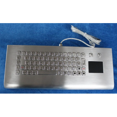 Промышленная антивандальная клавиатура с тачпадом K-TEK-A343TP-MDT-DWP-US/RU-USB