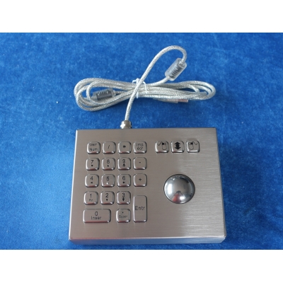 Антивандальная клавиатура NumPad с трекболом K-TEK-A160-38-MTB-KP-DT-USB