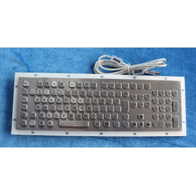 Промышленная антивандальная встраиваемая клавиатура K-TEK-A396KP-FN-DWP-US/RU-USB