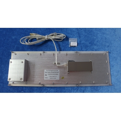 Промышленная антивандальная встраиваемая клавиатура с трекболом K-TEK-A420-OTB-KP-FN-DWP-US/RU-USB