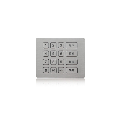 Антивандальная цифровая клавиатура с подсветкой K-TEK-B120KP-AC-BL-DWP