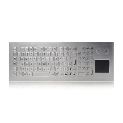 Промышленная встраиваемая антивандальная клавиатура с тачпадом