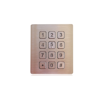 Антивандальная клавиатура keypad с подсветкой K-TEK-B88KP-BL-DWP-PS/2
