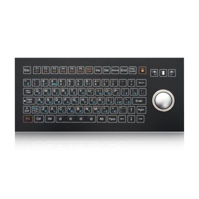 Промышленная панельная мембранная клавиатура с трекболом