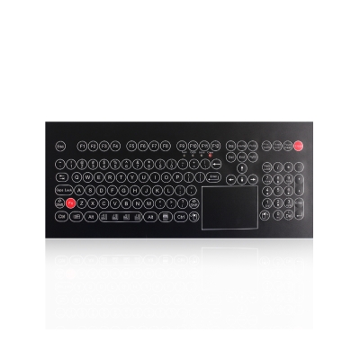 Промышленная панельная мембранная клавиатура с тачпадом