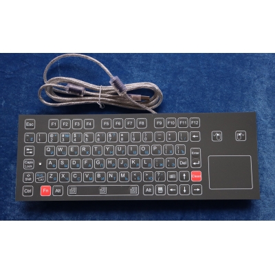 Промышленная панельная мембранная клавиатура с тачпадом