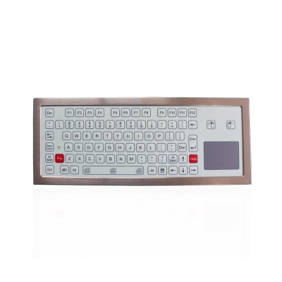 Промышленная мембранная настольная клавиатура с тачпадом