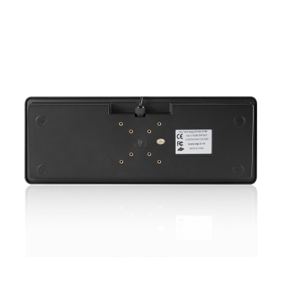 Промышленная настольная мембранная клавиатура с трекболом K-TEK-D396-OTB-KP-FN-DT-SW-US/RU-PS/2