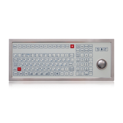Промышленная настольная мембранная клавиатура с трекболом