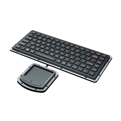 Промышленная панельная клавиатура с выносным тачпадом K-TEK-M270-FN-BL-IT-ML-DWP+M73TP