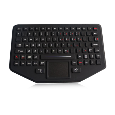 Промышленная настольная клавиатура с тачпадом и подсветкой K-TEK-M275TP-FN-BL-IL-FDT-US/RU-USB