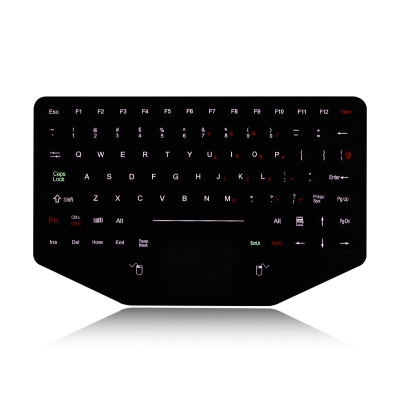 Промышленная панельная клавиатура с тачпадом и подсветкой K-TEK-M275TP-FN-BL-IL-OEM-US/RU-USB